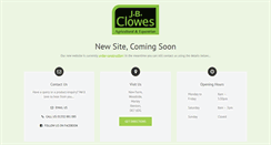 Desktop Screenshot of jbclowes.co.uk